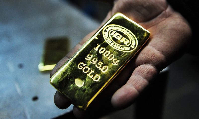 Gold settles below $1,200 as U.S. economic data boost the dollar