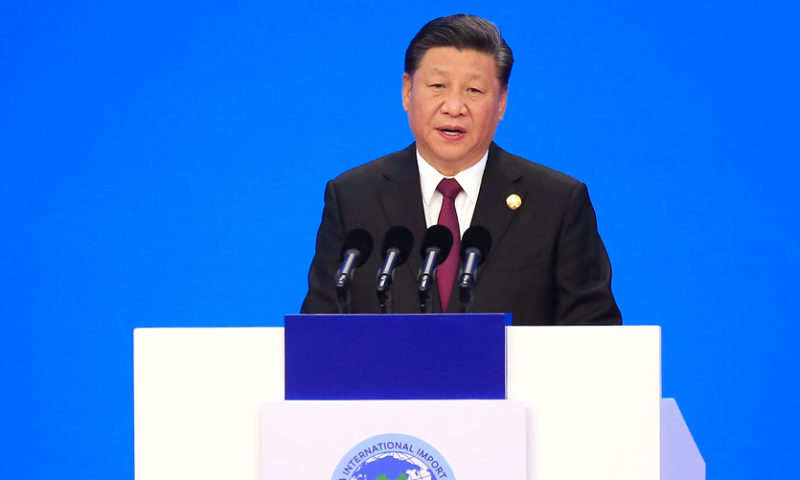 Xi touts free trade, China’s massive market at import expo