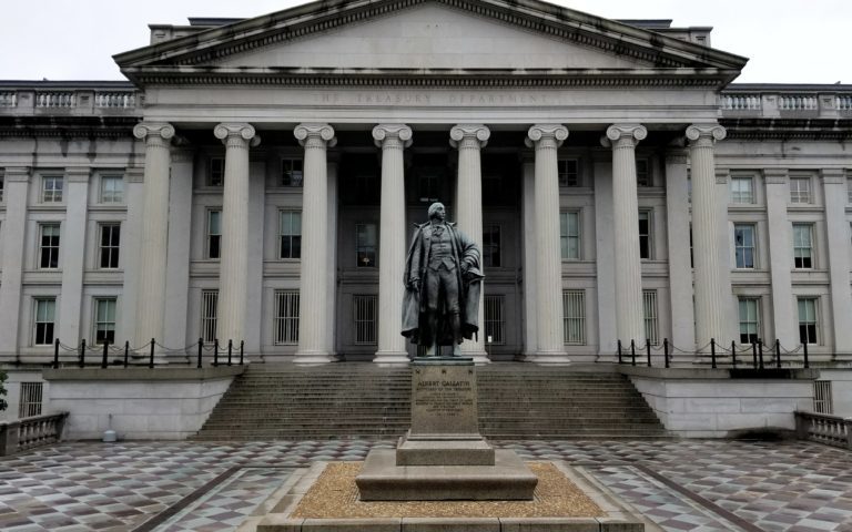 US Treasury yields move lower as trade war talks continue