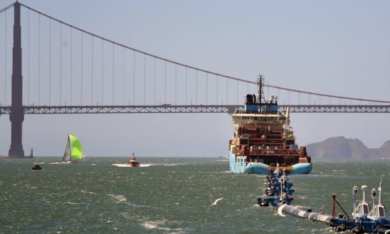 Massive Ocean Cleanup Device Towed Home Broken