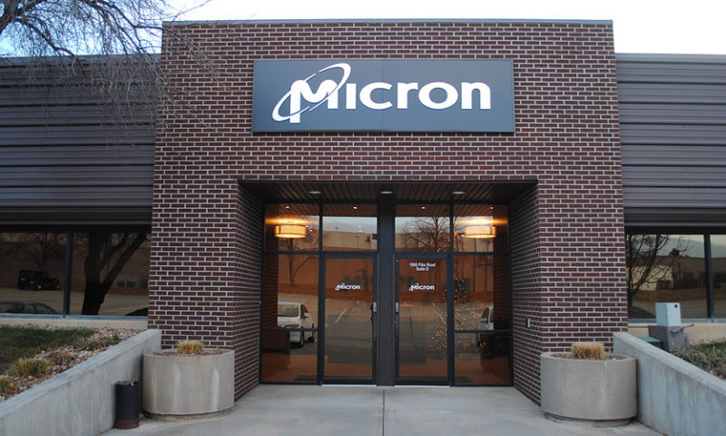 Micron stock surge leads chips to near record high levels