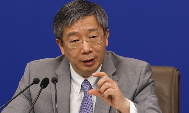 China’s central bank chief affirms vow of no currency manipulation