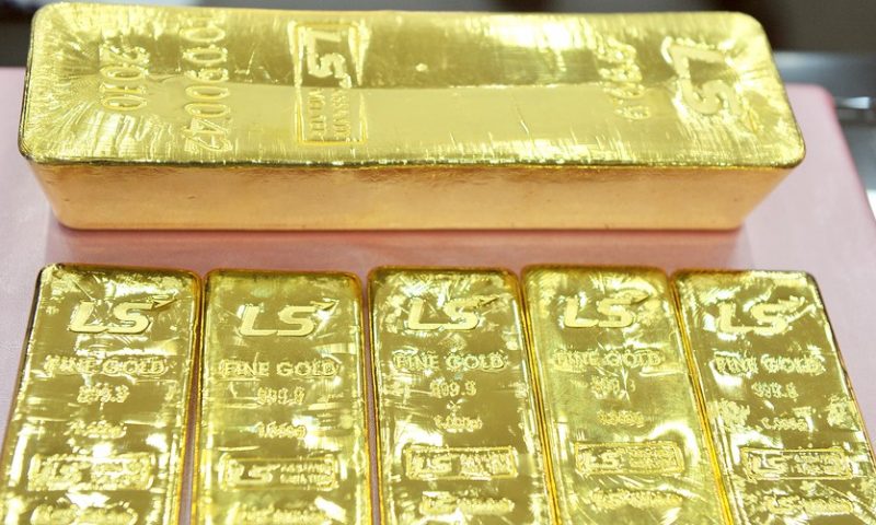 Gold ends higher as global markets retreat ahead of looming U.S.-China trade deadline