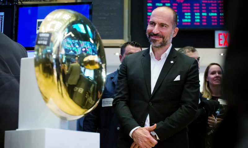 Uber CEO’s rallying cry as stock keeps sliding: Remember Facebook and Amazon
