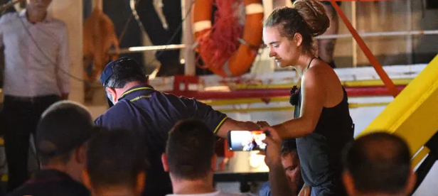 Rescue ship captain arrested for breaking Italian blockade