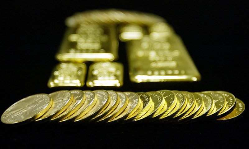 Gold retreats as the U.S. stock market strengthens, traders await Fed minutes for clues on interest rates