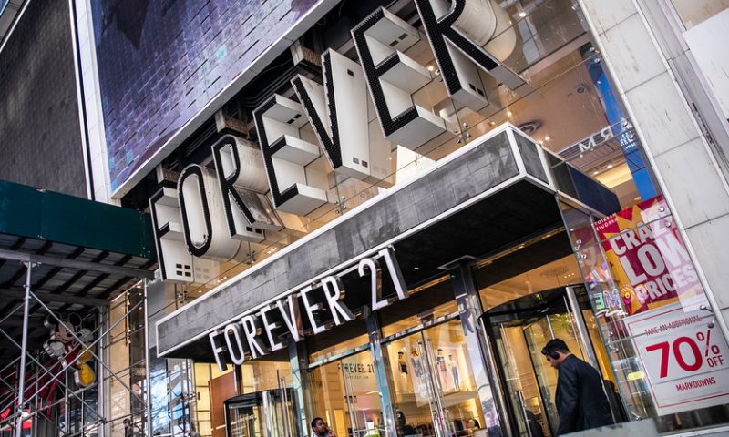 Forever 21 files for bankruptcy, will close up to 178 stores in U.S.