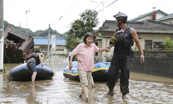 Japan floods leave dozens dead, including nursing home residents
