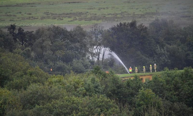 UK Freight Train Carrying Diesel Catches Fire, Derails