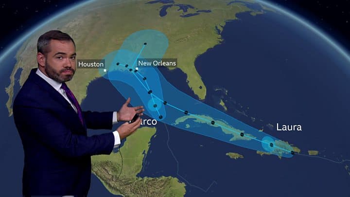 Thousands evacuated as two storms head for southern US