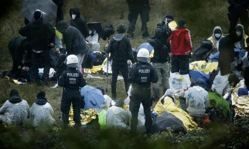 Hundreds of Anti-Coal Campaigners Protest at German Mine