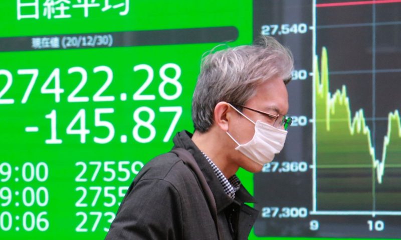 Asian markets mixed after lackluster day on Wall Street