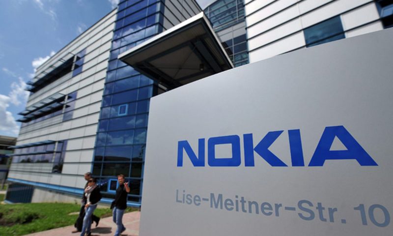 Nokia Corp. ADR rises Monday, still underperforms market