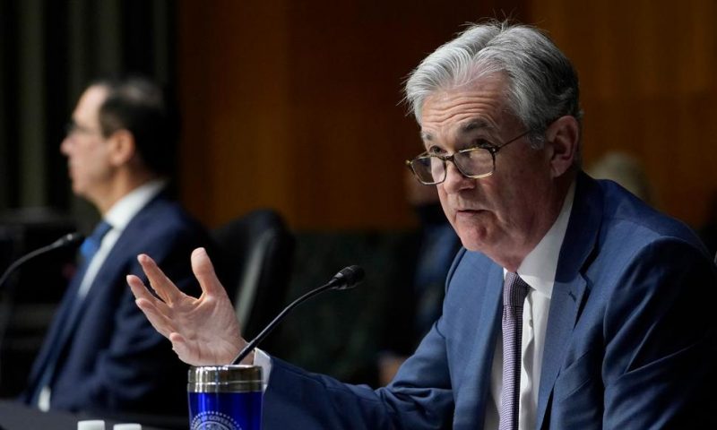 Powell Says Economy Growing Rapidly, Inflation up ‘Notably’