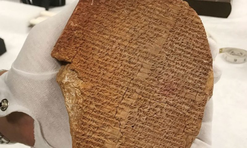 Gilgamesh tablet: US authorities take ownership of artefact