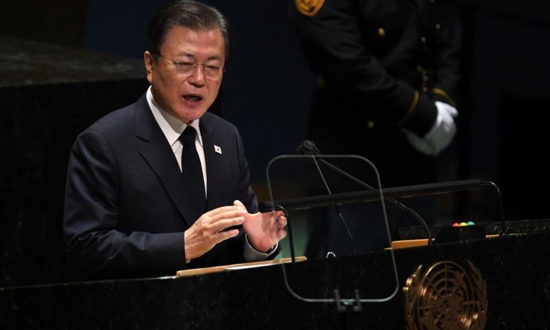 At UN, Moon Pushes Peace With NKorea After Missile Tests