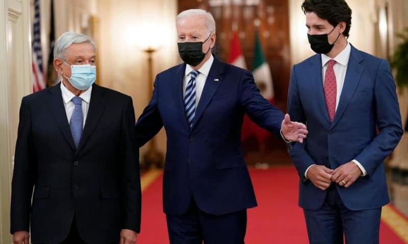 Biden Praises Canada, Mexico as Leaders Discuss Strains