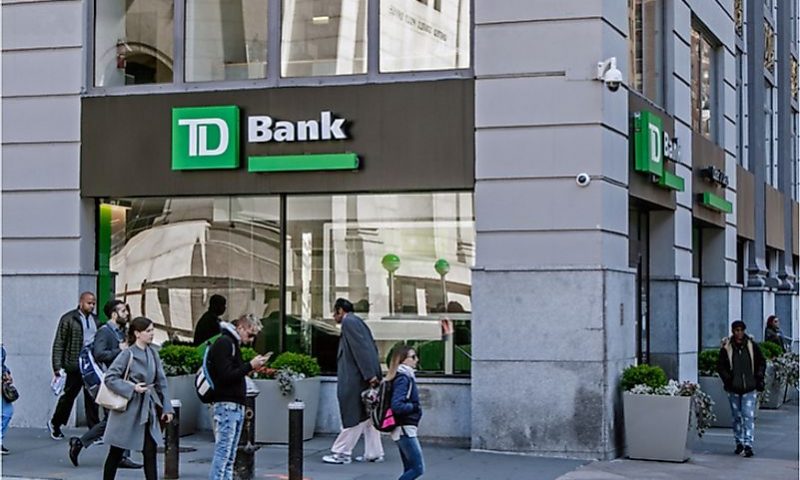 Toronto-Dominion Bank stock rises Wednesday, outperforms market