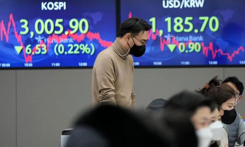 Asian Stocks Mixed in Quiet End of Year Trading