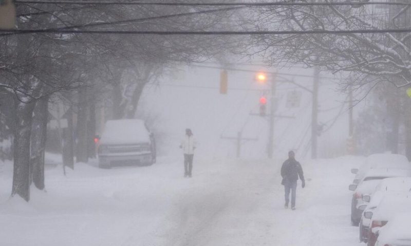 Winter Storm Whipping Northeast US With Snow, Thunderstorms