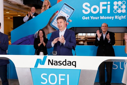 SoFi stock surge continues on record volume