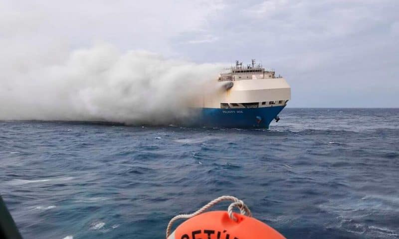 Massive Cargo Ship Carrying Cars Sinks in Mid-Atlantic