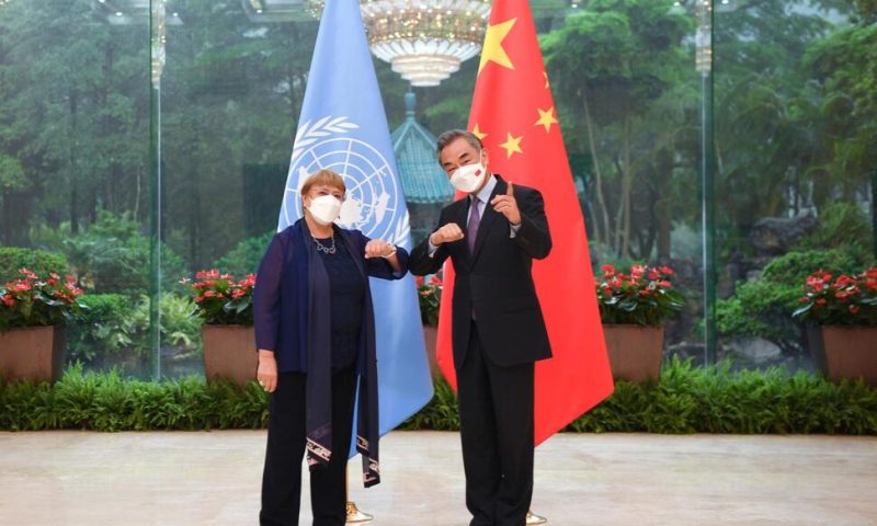 China Claims Sabotage as UN Rights Official Visits Xinjiang