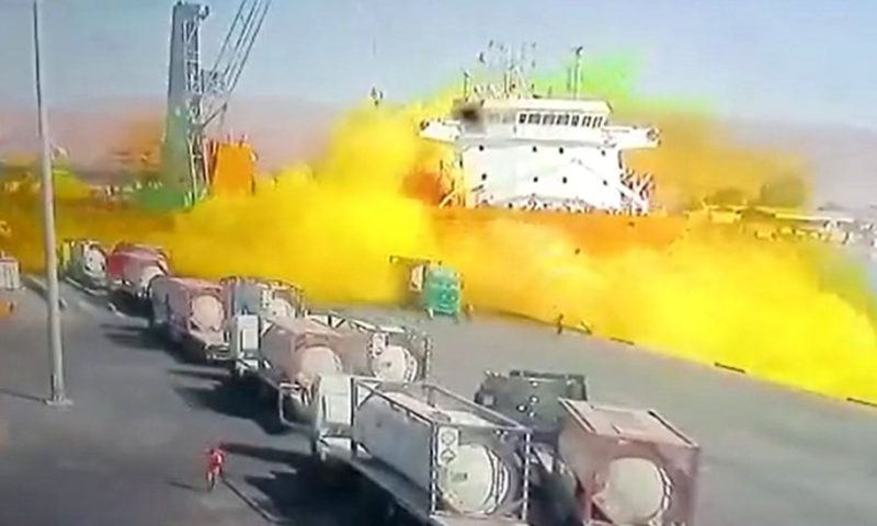 Toxic gas leak at Jordan’s Aqaba port kills 13, injures hundreds