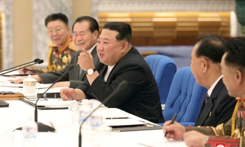N.Korea’s Kim Oversees Military Meeting Amid Potential Nuclear Test