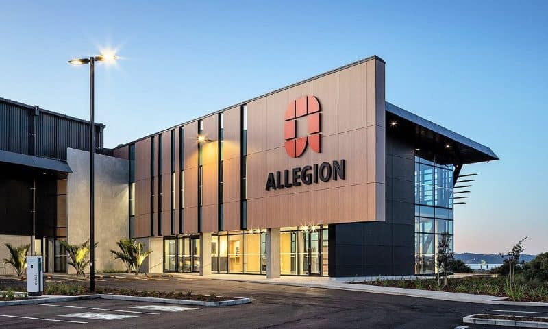 Morgan Stanley Boosts Allegion (NYSE:ALLE) Price Target to $117.00