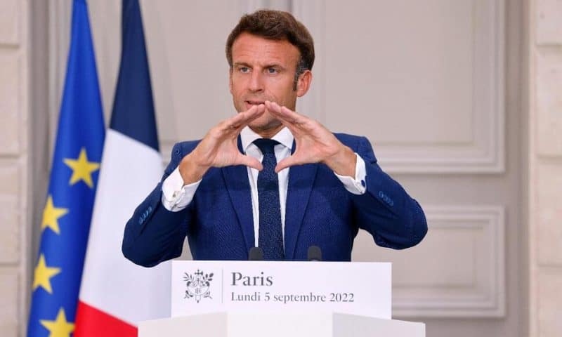 Macron Urges French to Save Energy, Seeks 10% Drop in Use