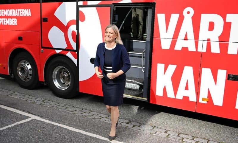 Swedish Leader Tackles Crime, Energy Fears on Campaign Trail