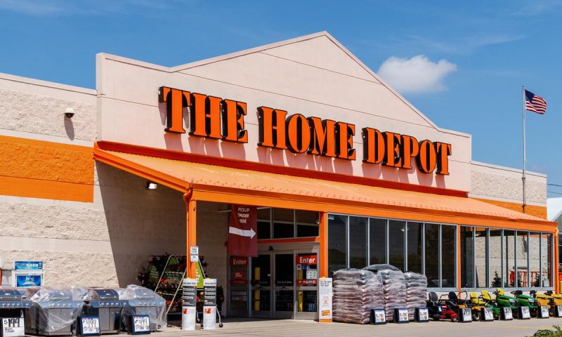 Home Depot, Dow share losses lead the way, but Dow flat