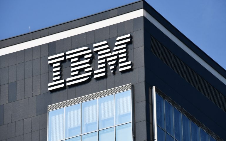 IBM, Salesforce share gains contribute to Dow’s nearly 50-point climb