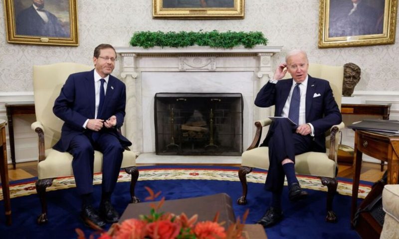 Israeli President Says He Discussed Iran Arms Supply to Russia With Biden