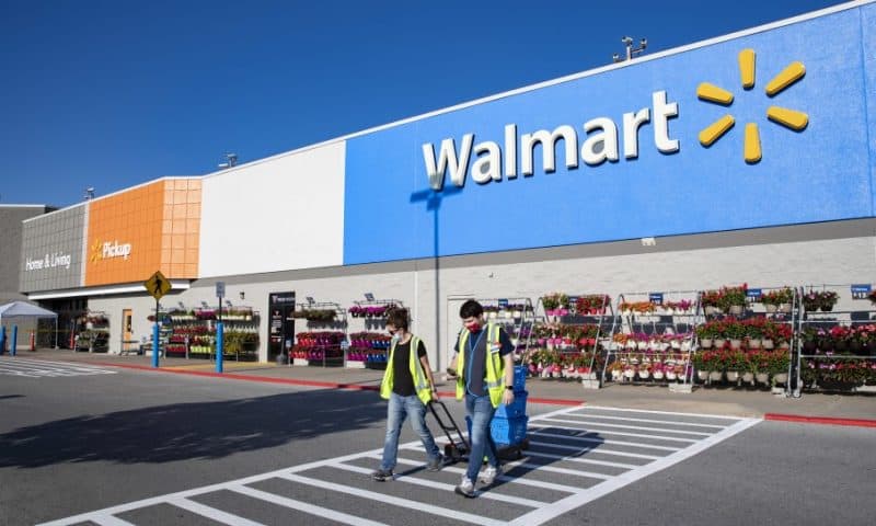 Walmart stock surge would add about 70 points to the Dow, heads for biggest post-earnings gain in 4 years