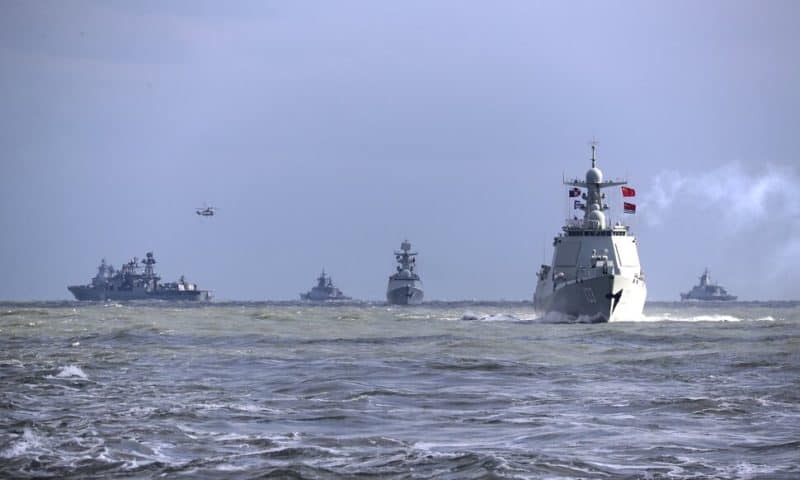 China Sails Warships Near Guam in Warning to U.S. Over Taiwan