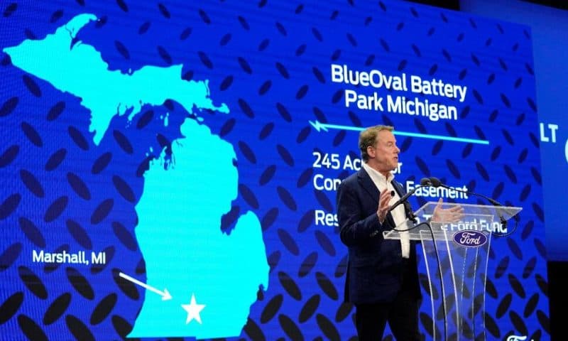 Ford to Build $3.5B Electric Vehicle Battery Plant in Mich.