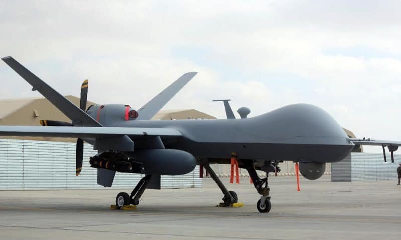 US Says Russian Warplane Hits American Drone Over Black Sea