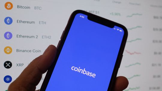 Coinbase and other crypto stocks surge as bitcoin pops