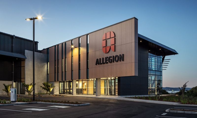 Allegion plc (NYSE:ALLE) Shares Sold by River Wealth Advisors LLC