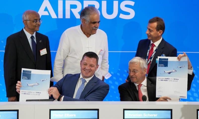 Airbus Wins Record Order For 500 Jets From India's IndiGo At Paris Air ...