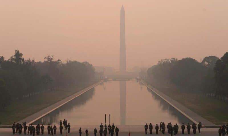 A Third Day of Smoky Air Gives Millions in US East Coast, Canada a New View of Wildfire Threat