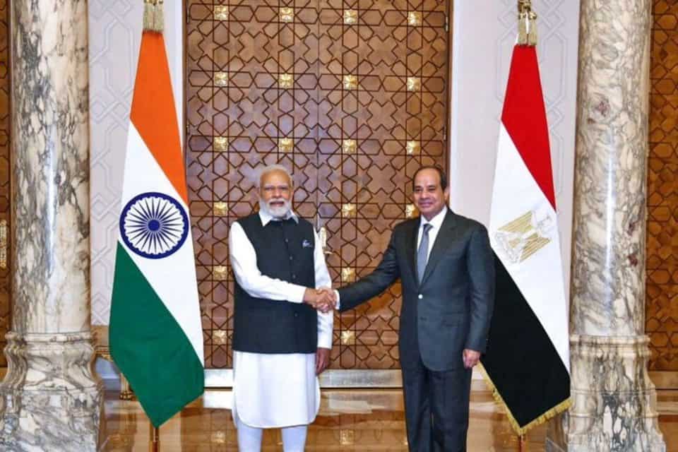 Egypt and India Bolster Ties as Modi Makes First Trip to Cairo