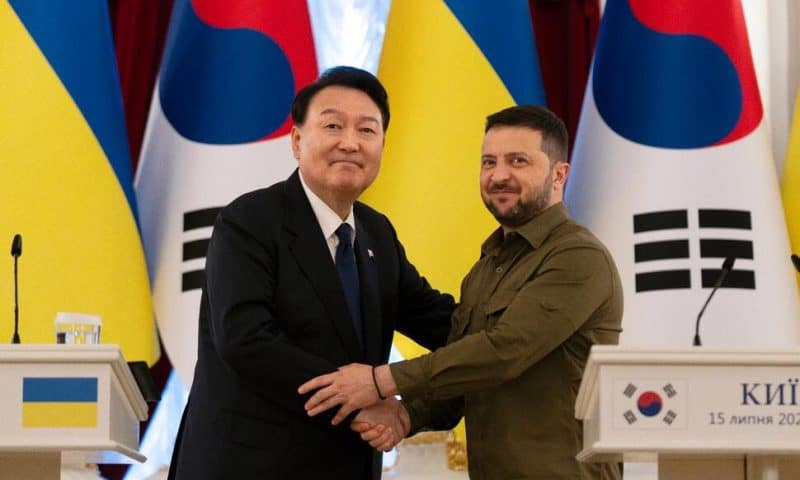 South Korea to Expand Support for Ukraine as President Yoon Suk Yeol Makes a Surprise Visit