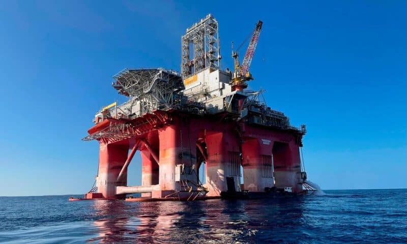 Offshore Drilling Rig Arrives in Lebanese Waters Ahead of Work Near the Border With Israel