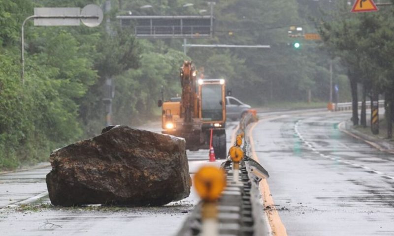 Typhoon Khanun Makes Landfall in South Korea After Lashing Japan