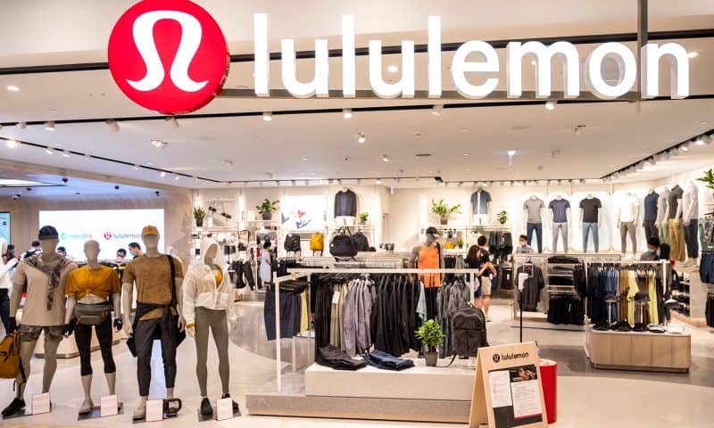 Lululemon Shares Rise 4.8% After Joining S&P 500