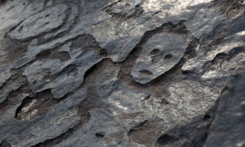 Ancient Amazon River Rock Carvings Exposed by Drought