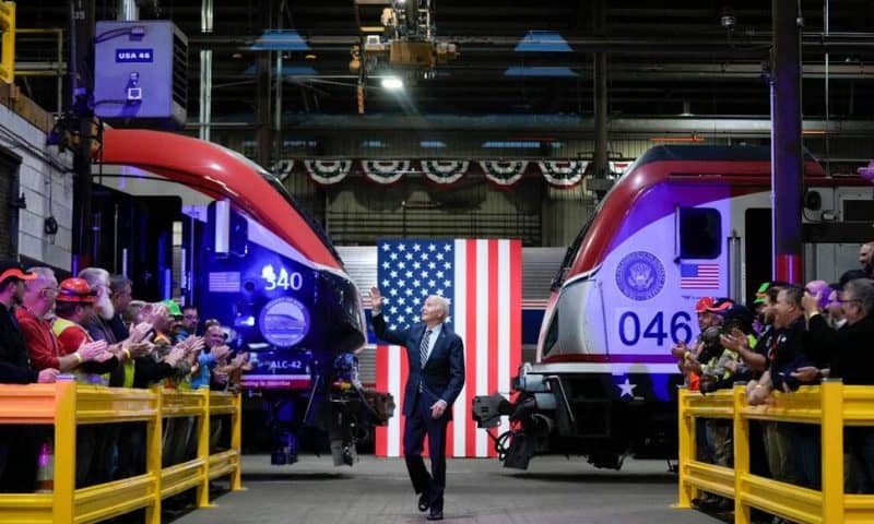 ‘Amtrak Joe’ Biden Visits Delaware to Promote $16 Billion for Passenger Rail Projects